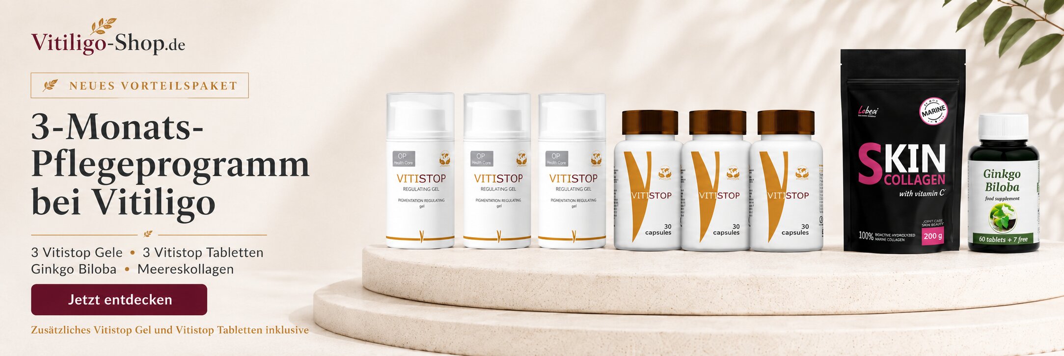 Vitiligo 3-Monats-Set