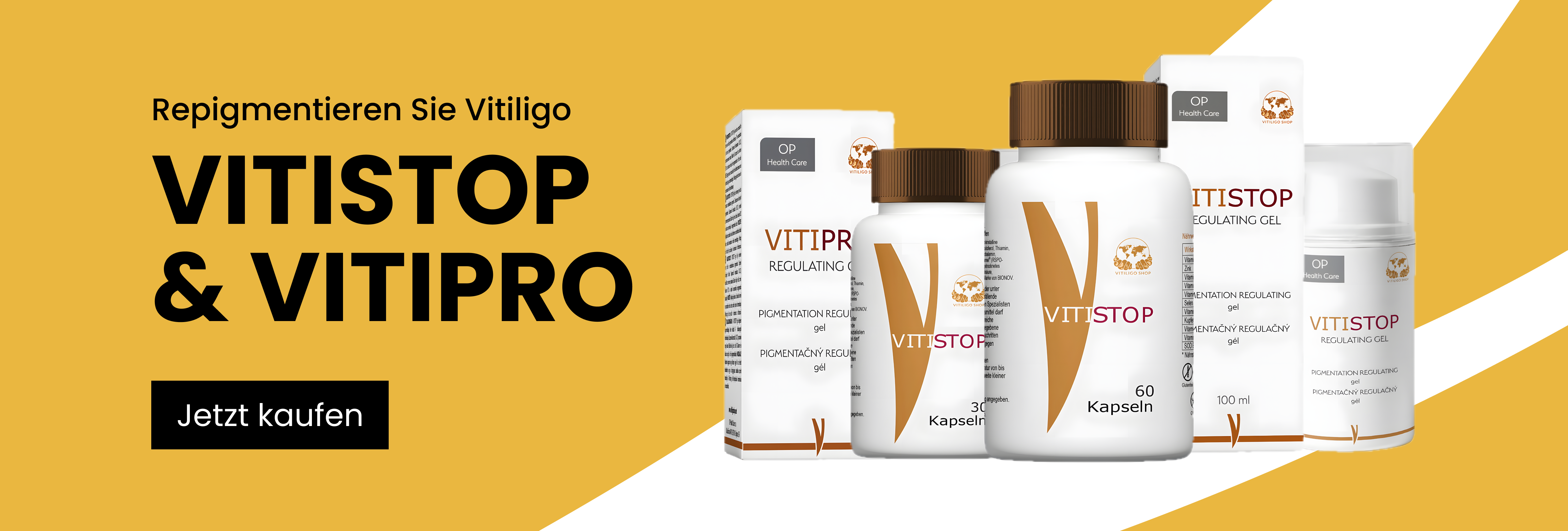 Vitiligo Cremes und Tabletten