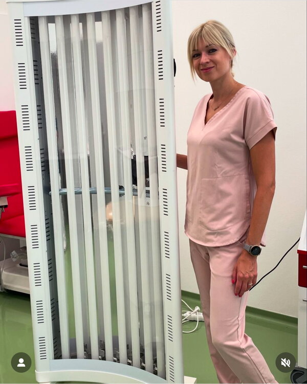 UVB-Phototherapie in einer dermatologischen Klinik