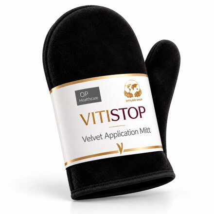 Vitistop Velvet-Applikationshandschuh für Selbstbräuner und Vitiligo-Camouflage
